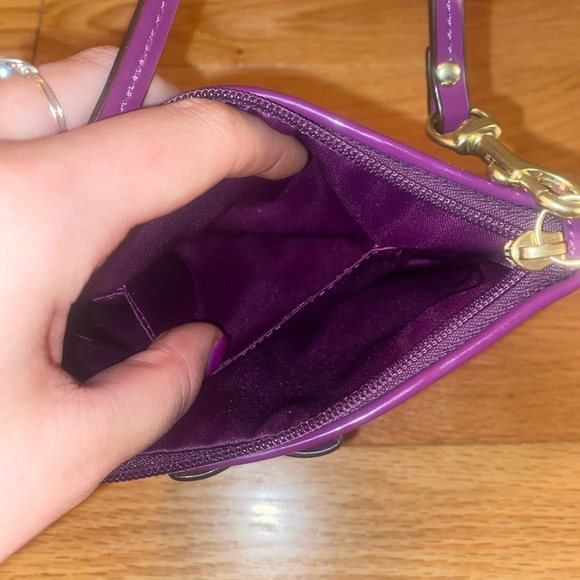 New Purple Coach wristlet purse - Picture 4 of 6